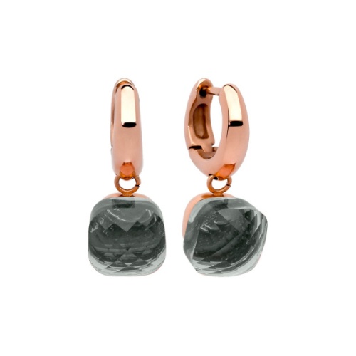 Серьги Qudo Firenze smoke 300194 BW/RG фото 3