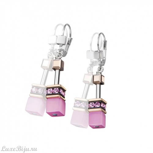Серьги Coeur de Lion Light Rose, 4016/20-1920