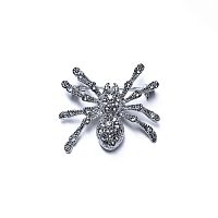 Брошь Moon Paris, Nord, паук, с кристаллами, MoS-21.10-015 серебристый