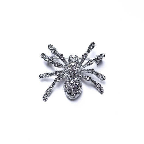 Брошь Moon Paris, Nord, паук, с кристаллами, MoS-21.10-015 серебристый