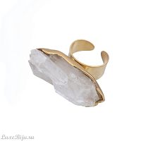 Кольцо Katerina Vassou, Akira, разъемное, с кристаллическим кварцем, KV23-306522 золотистый