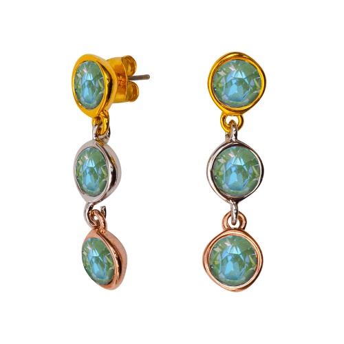 Серьги Fiore Luna Green colors, A2101SW-E01.16 G/MIX