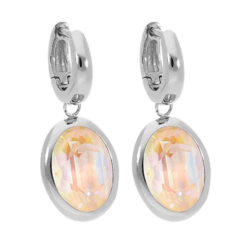 Серьги Qudo Creole TIVOLA small S ivory cream delite, 310698 BW/S фото 5