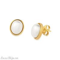Серьги Possebon white pearl A0976.1 BW/G
