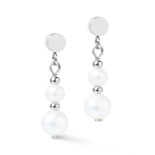 Серьги Coeur de Lion White-Silver, 1137/21-1417