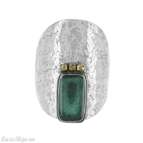 Кольцо TARATATA, Celeste, разъемное,смола, пудра,стеклянные бусины, TT-W23-09422-104 зеленый