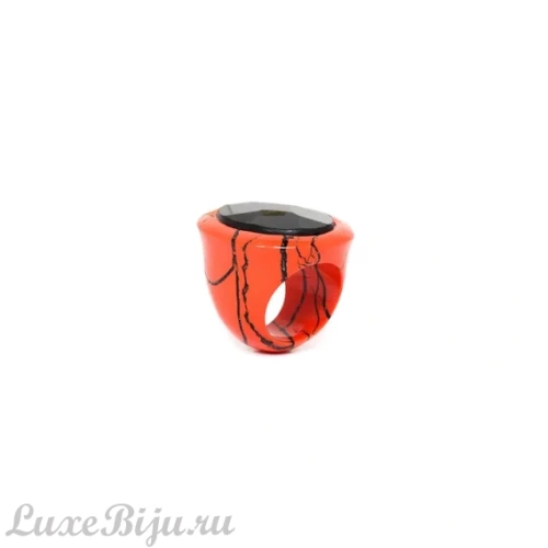 Кольцо Nature Bijoux, Halmahera, с турмалином и говлитом, NB22.2-19-24540 оранжевый, 18 фото 2