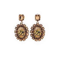 Серьги Celeste G, винтажные, с кристаллами Swarovski, CS26.1-1954 золотистый