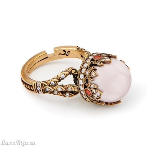 Фактурное кольцо Fiore di Firenze, AN1811 QUARZO ROSA фото 3
