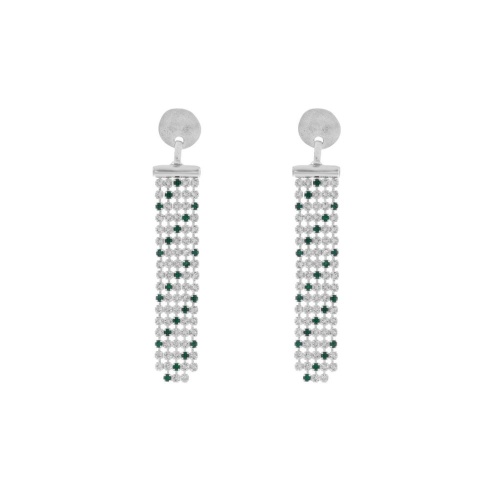 Серьги VIDDA, Eternity, с кристаллами Swarovski, VD23.2-01807 зеленый