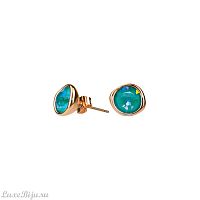 Пусеты Fiore Luna Laguna Delight A1909.20 BL/RG