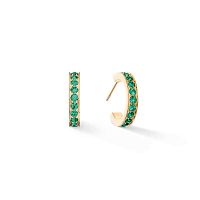 Серьги Coeur de Lion Dark Green-Gold, 0127/21-0549