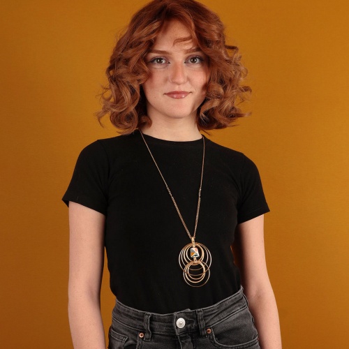 Колье TARATATA, Swing, с цветной смолой и стеклянными бусинами, TT-E23-11120-20M золотистый фото 6