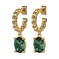Серьги Dyrberg Kern BARBARA SG EMERALD GREEN /GOLDEN, 430125