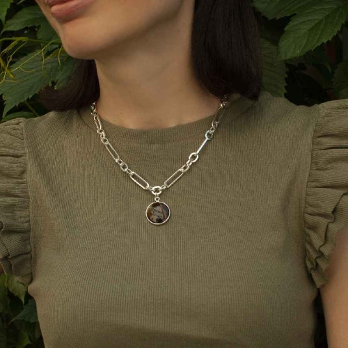 Колье Fiore Luna COFFE AGATE, LN5148 BR/S фото 2