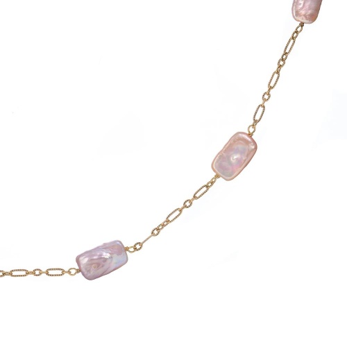 Колье Alcozer&J, с жемчугом, AL-C58AP23-R розовый фото 2