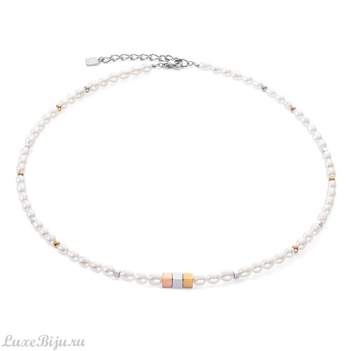 Coeur de Lion Колье Coeur de Lion White-Tricolour 1107/10-1642