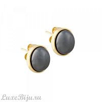 Серьги Possebon graphite pearl A0976.3 BW/G