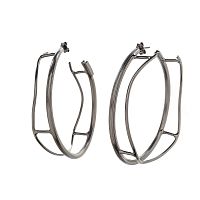 Серьги Katerina Vassou, Desire, полукольца, KV23-307057B серебристый
