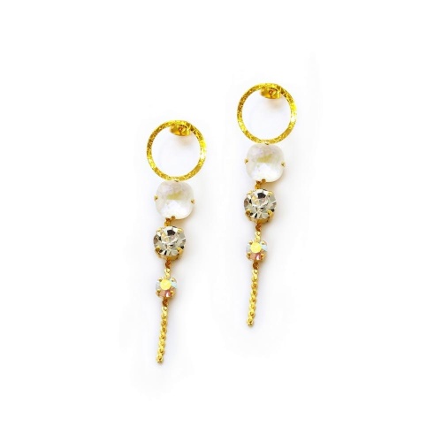 Серьги Catherine Bijoux, Starlight, с кристаллами, CB25.1-5415FG белый