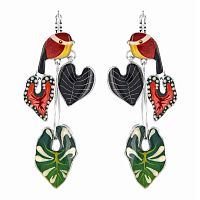 Серьги TARATATA, Fabuleuse, с цветной смолой и узорами, TT-W25-01711-10M серебристый