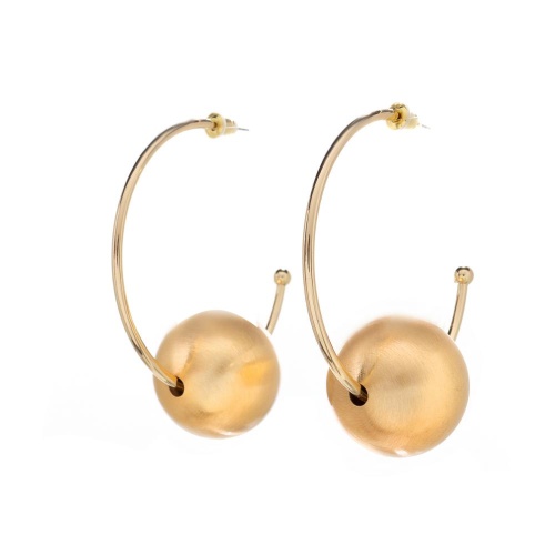 Серьги Dansk Copenhagen, Tabitha, полукольца с металлической бусиной, DNSK26.1-3C2601017 золотистый