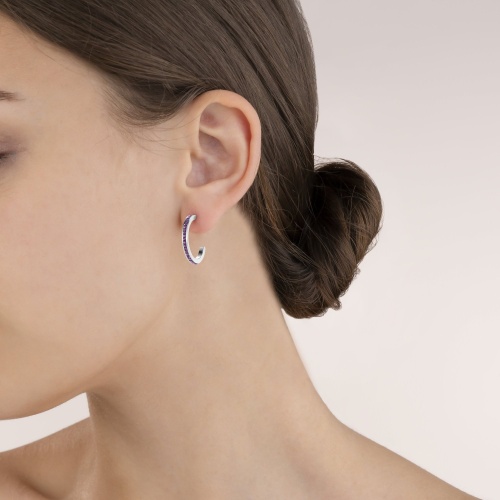 Серьги Coeur de Lion Amethyst-Silver, 0139/21-0843 фото 8