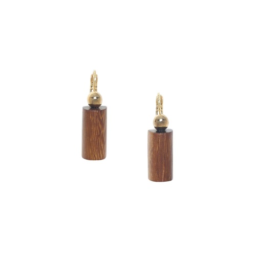 Серьги Nature Bijoux, Okawa, с деревом роблес, NB26.1-12-90597 коричневый фото 2