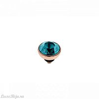 Шарм Qudo Bottone Blue Zircon 8 мм 680114 BL/RG