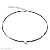 Колье Coeur de Lion Midnight Blue-Silver 5080/10-0746