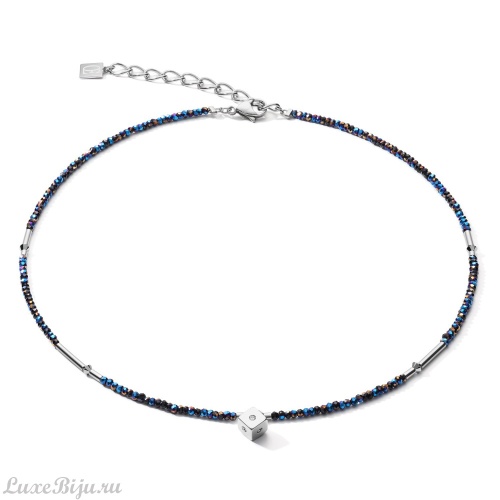 Колье Coeur de Lion Midnight Blue-Silver 5080/10-0746