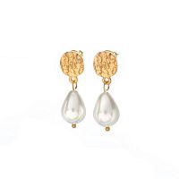 Серьги Dansk Copenhagen, Audrey, с перламутровой бусиной, DNSK26.1-3C2507010 золотистый