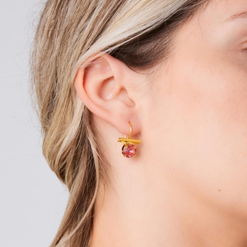 Серьги Catherine Bijoux, Colorful frame, с кристаллами, CB26.1-5535FG белый фото 2