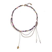 Колье Lanzerotti, Elisir, с турмалином,цирконием и гематитом, LZ-25.10-281 розовый