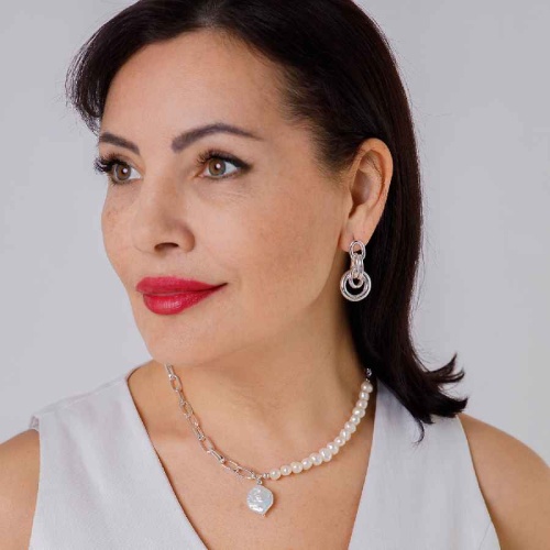 Серьги Fiore Luna Nodules, AL4504 S фото 2