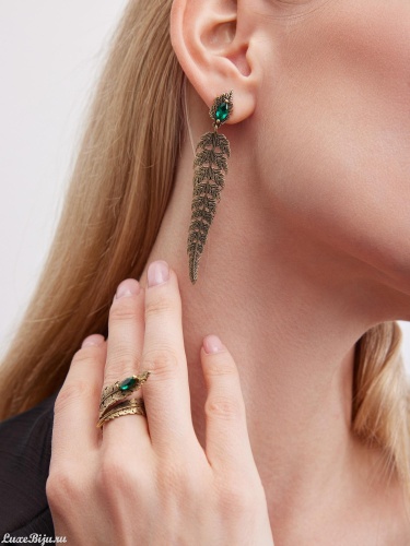 Серьги Fiore di Firenze OR6350 SMERALDO фото 3