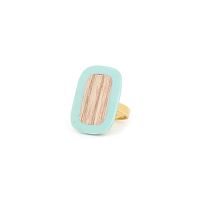 Кольцо Nature Bijoux, Mississippi, разъемное, с амазонитом и цветной эмалью, NB25.1-19-25706 бежевый