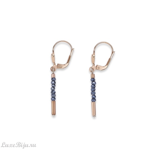 Серьги Coeur de Lion Anthracite 4960/20-1223