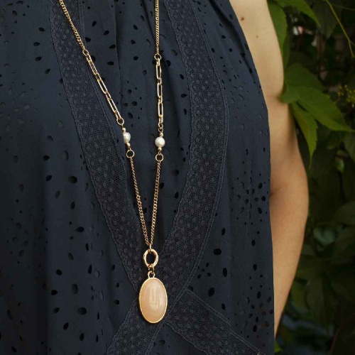 Колье Fiore Luna ROSE QUARTZ, LN5154 R/G фото 2