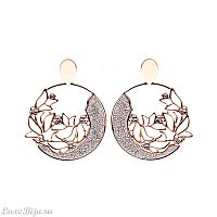 Серьги Boccadamo XOR139RS BR/RG/S