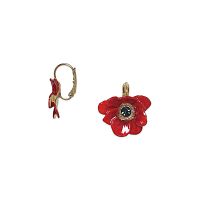 Серьги Franck Herval, Scarlet, с кристаллом Swarovski и цветной смолой, FH26.2-12-70583 красный