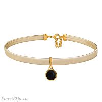 Чокер Possebon Black Agate B0112.4 BW/G