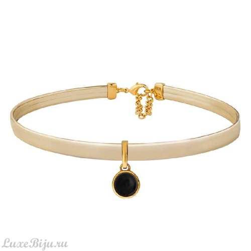 Чокер Possebon Black Agate B0112.4 BW/G