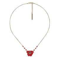 Колье Franck Herval, Scarlet, стеклянные бусины, Swarovski, смола, FH26.2-15-64711 красный