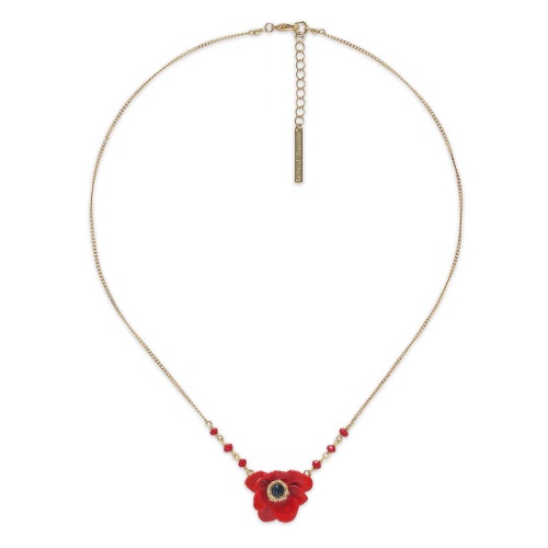 Колье Franck Herval, Scarlet, стеклянные бусины, Swarovski, смола, FH26.2-15-64711 красный