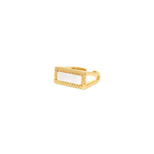 Кольцо Nature Bijoux, Barcares, разъемное, с перламутром, NB23.1-19-24837 золотистый
