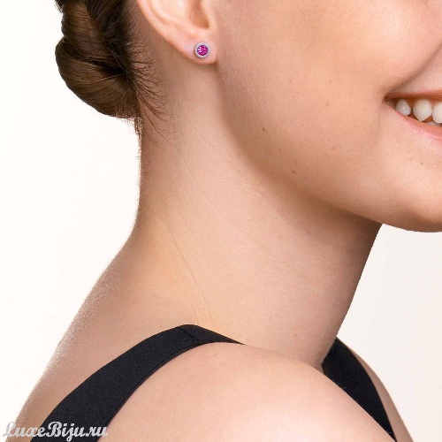 Серьги Coeur de Lion Silver Pink, 0228/21-0417 фото 2