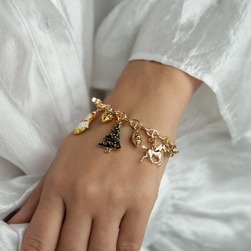 Браслет Lanzerotti, Mustang, с цветной эмалью, LZ-25.11-356 золотистый фото 3