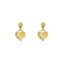 Серьги VIDDA, Harmony, с подвеской в форме сердца, металл, VD22-01459 золотистый