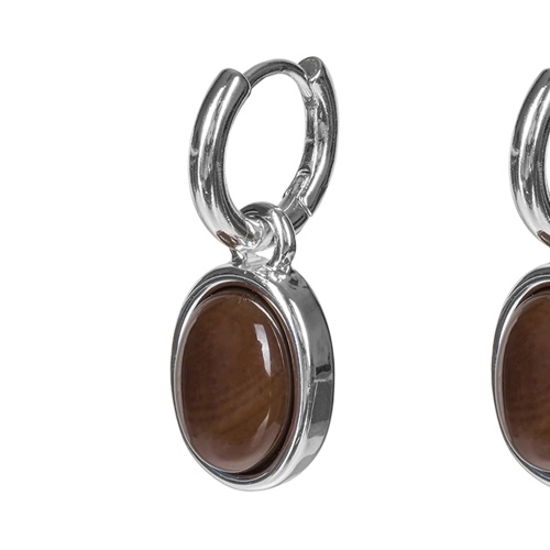 Серьги Fiore Luna COFFE AGATE, LE1201 BR/S фото 3